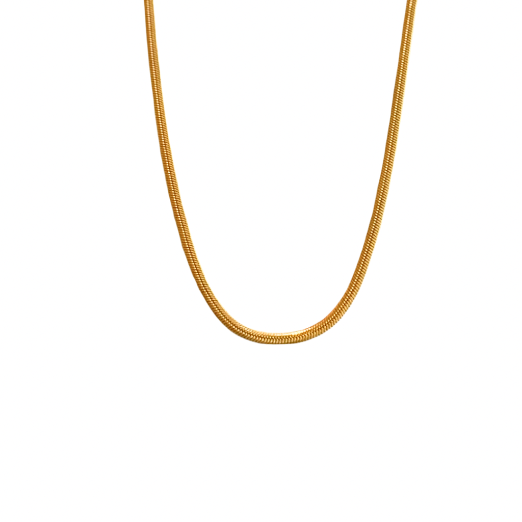 3mm gold herringbone chain - 20"