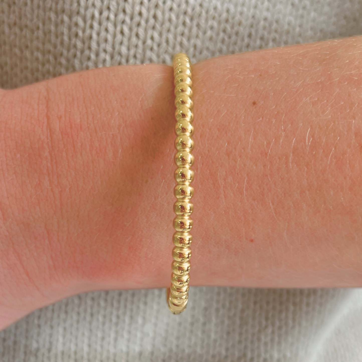Gold Bead Bangle