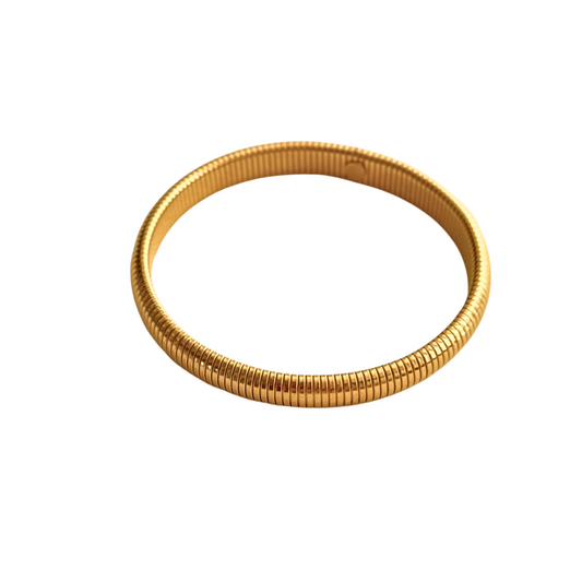 Denise 8mm Gold Coil Bangle