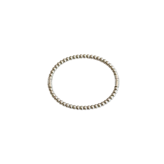 Silver Beaded Bangle