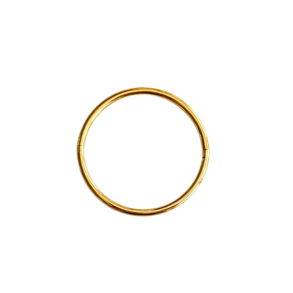 Gold Tube Bangle Bracelet