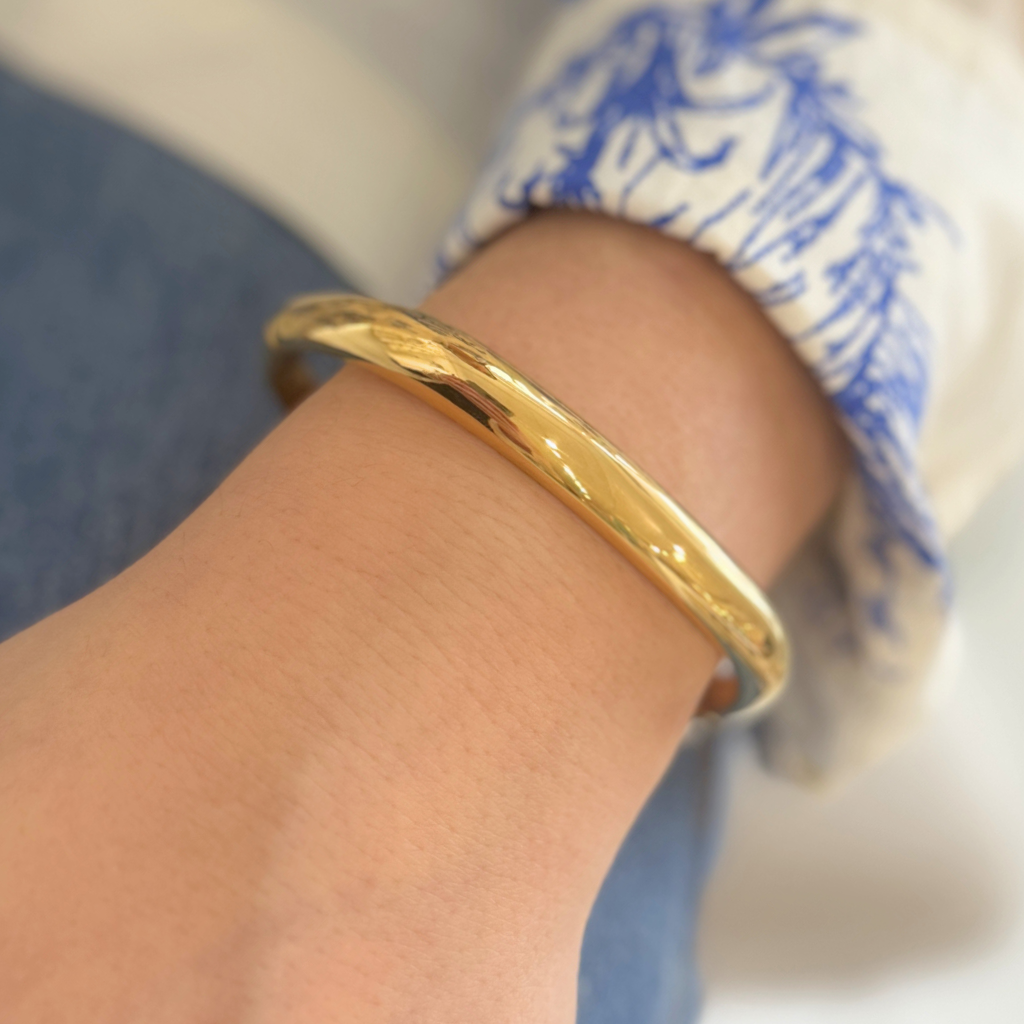 Gold Square Bangle