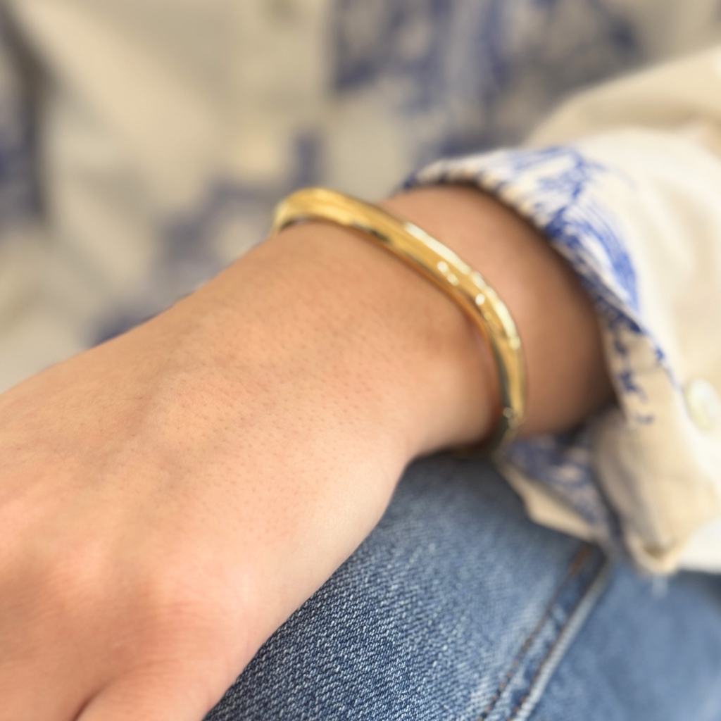Gold Square Bangle
