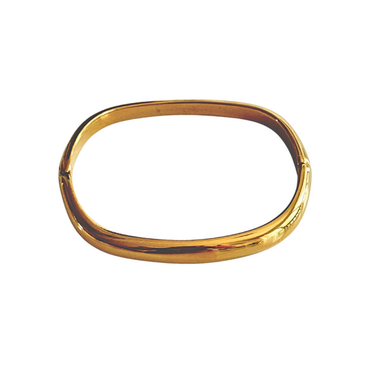 Gold Square Bangle