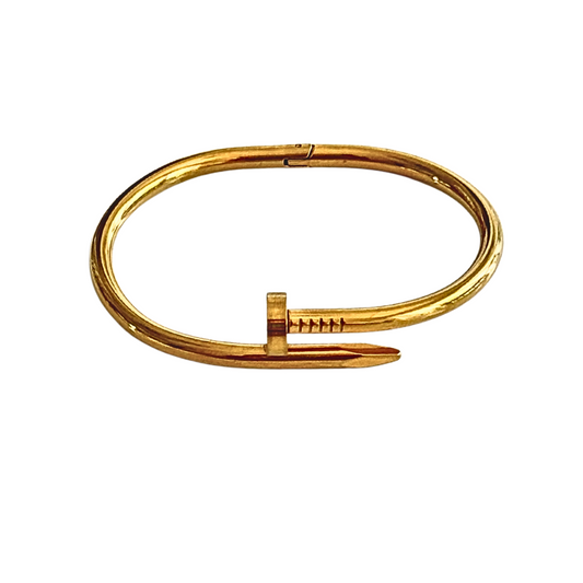Gold Nail Bangle