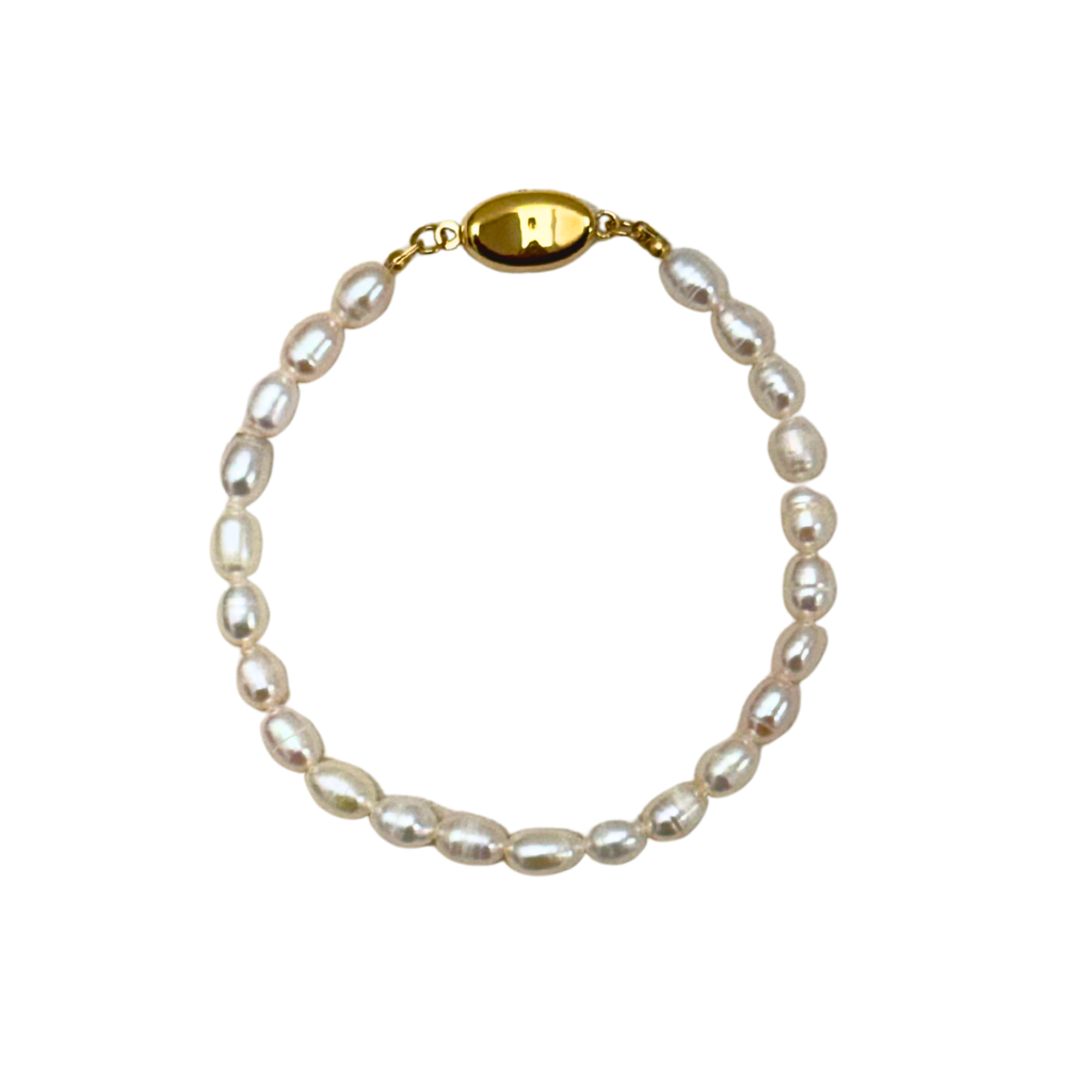Pearl Bracelet with Gold Vermeil Clasp
