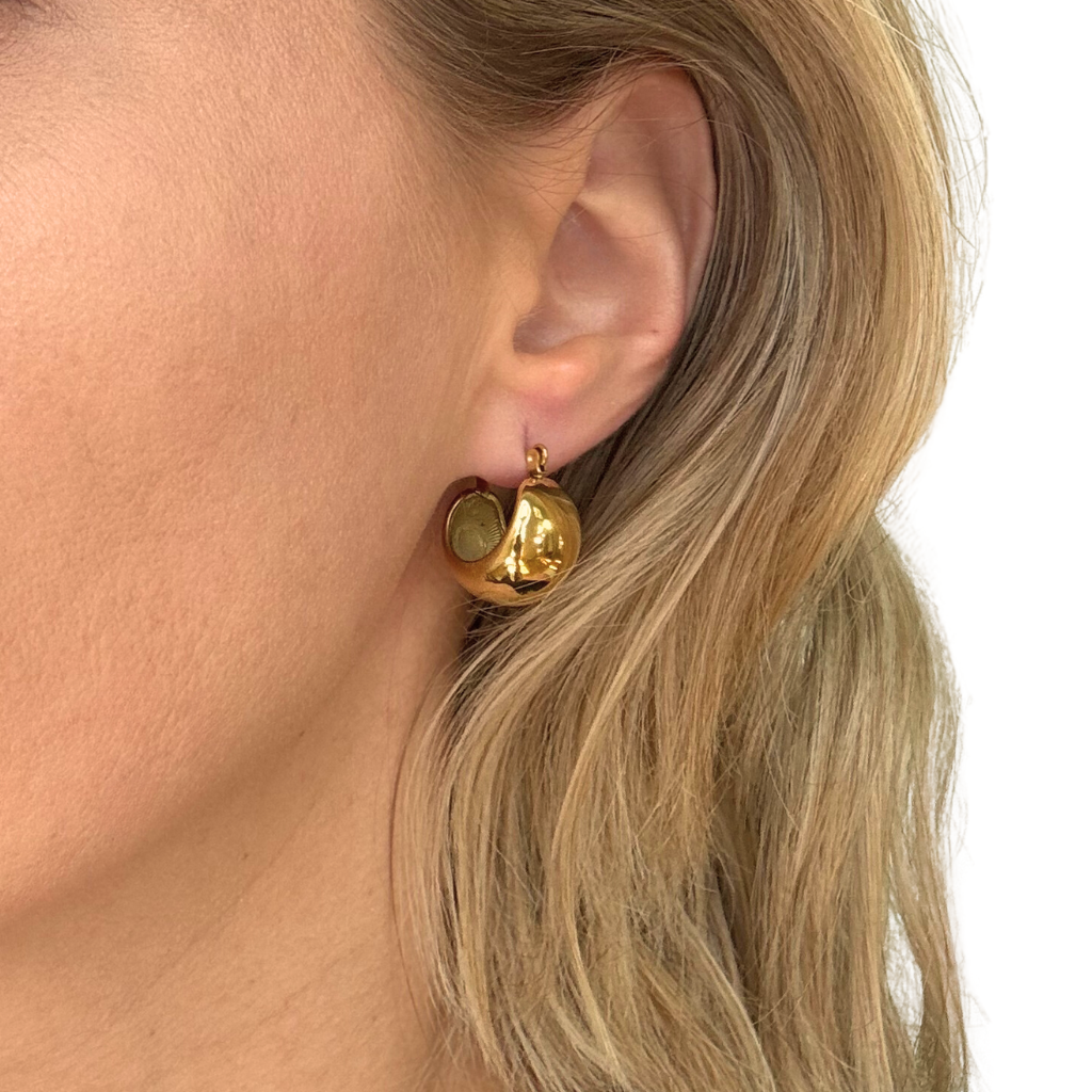 Gold Small C-Hoop