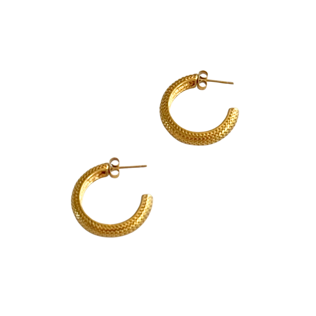 Gold Thin Scales C-Hoop