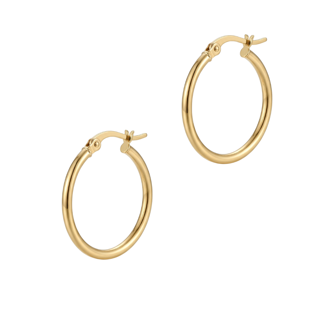 25mm Gold Tube Hoop