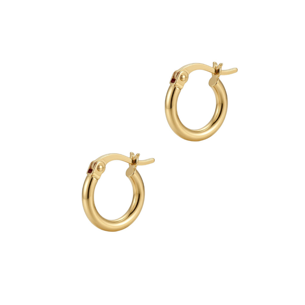 10mm Gold Huggie Hoop