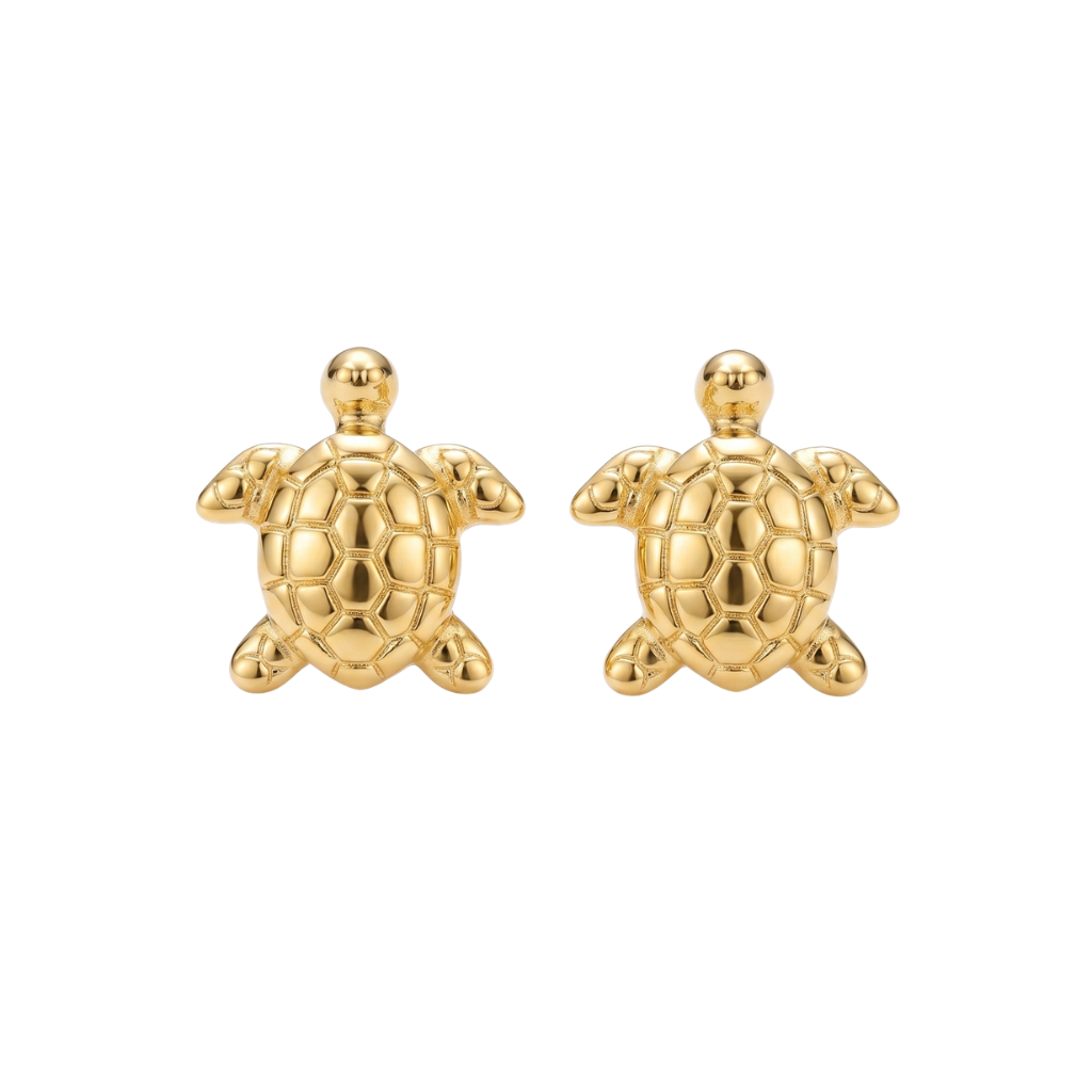 Gold Turtle Stud