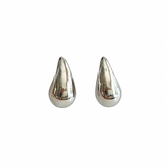 Silver Tear Drop Earring