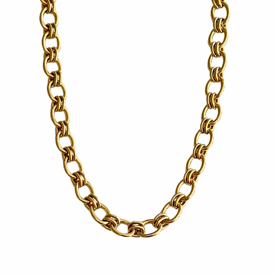 Gold Oval Link Chain 16"