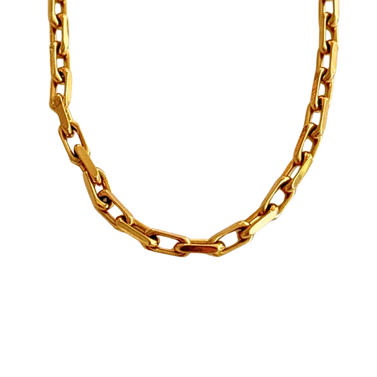 Thick Gold Link Necklace