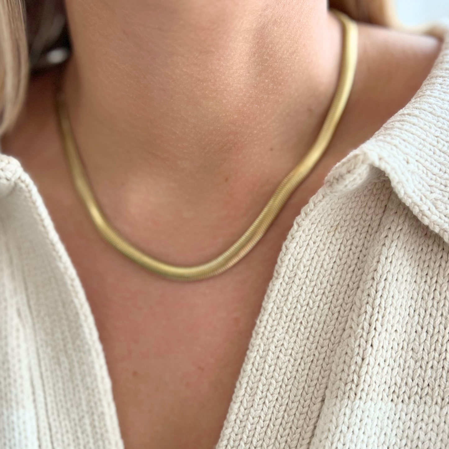 Gold Snake Chain- 6mm