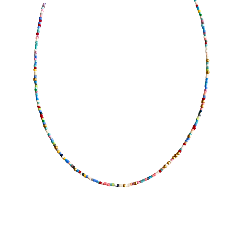 Multi-Color Beaded Necklace