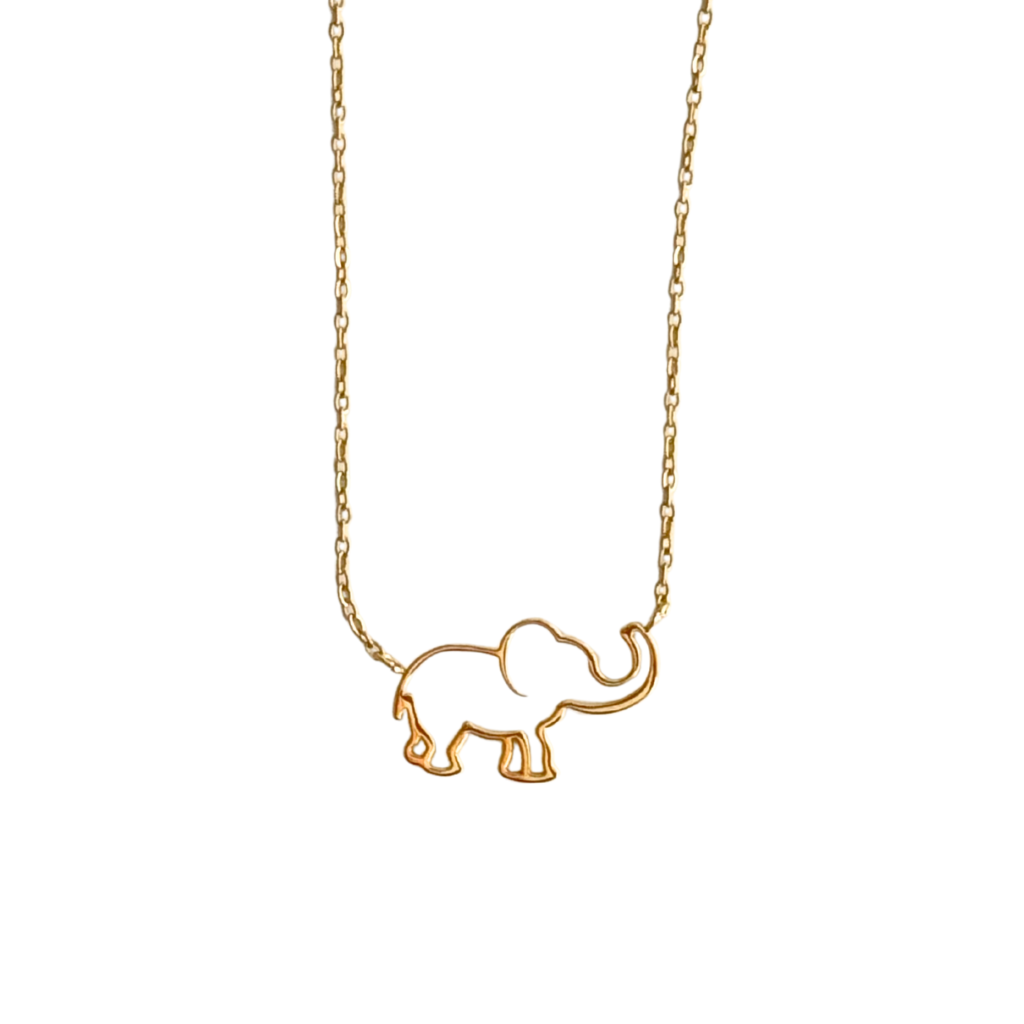 Gold Elephant Necklace