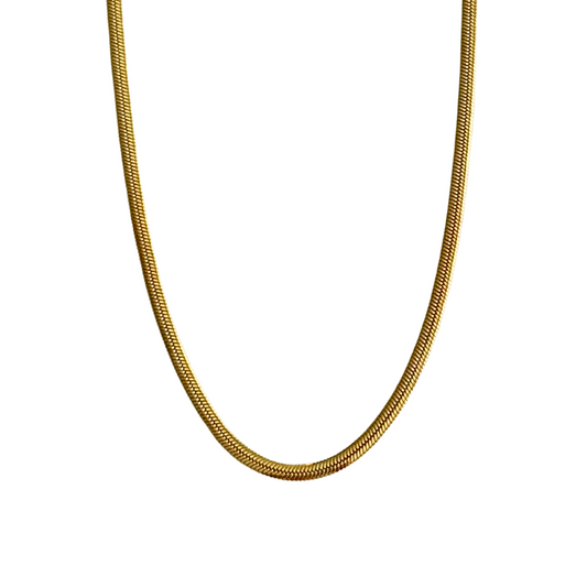 3mm gold herringbone chain - 20"