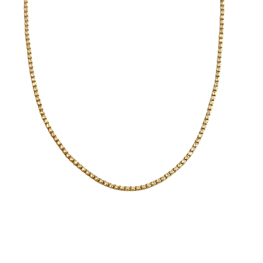Gold Tennis Necklace