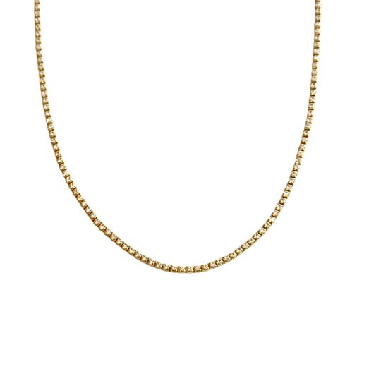 Gold Tennis Necklace