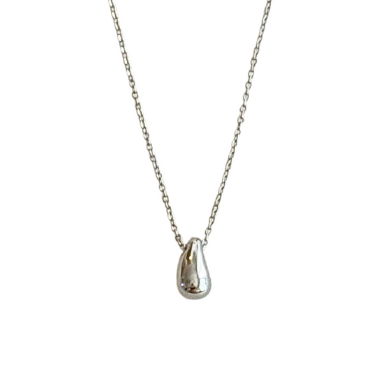 Silver Tear Drop Necklace