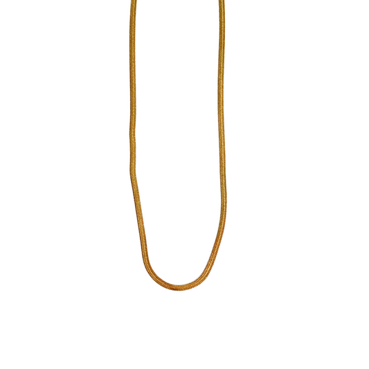 4mm Gold Herringbone Chain Necklace