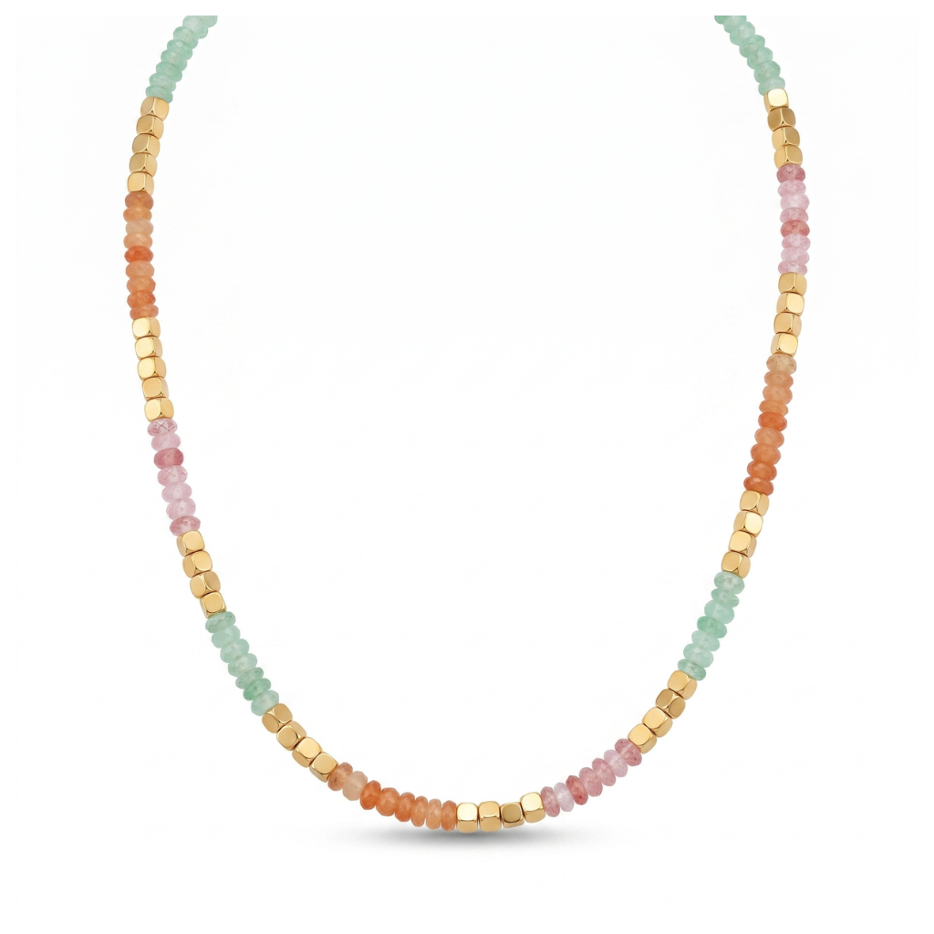 Multi-Color Beaded Necklace