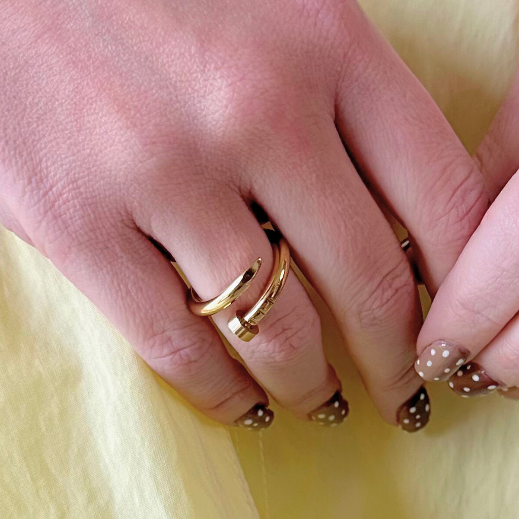 Gold Nail Ring