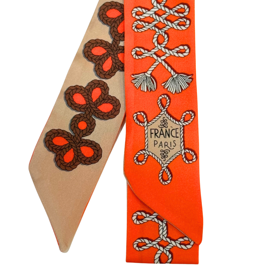 Orange & Brown Paris Scarf