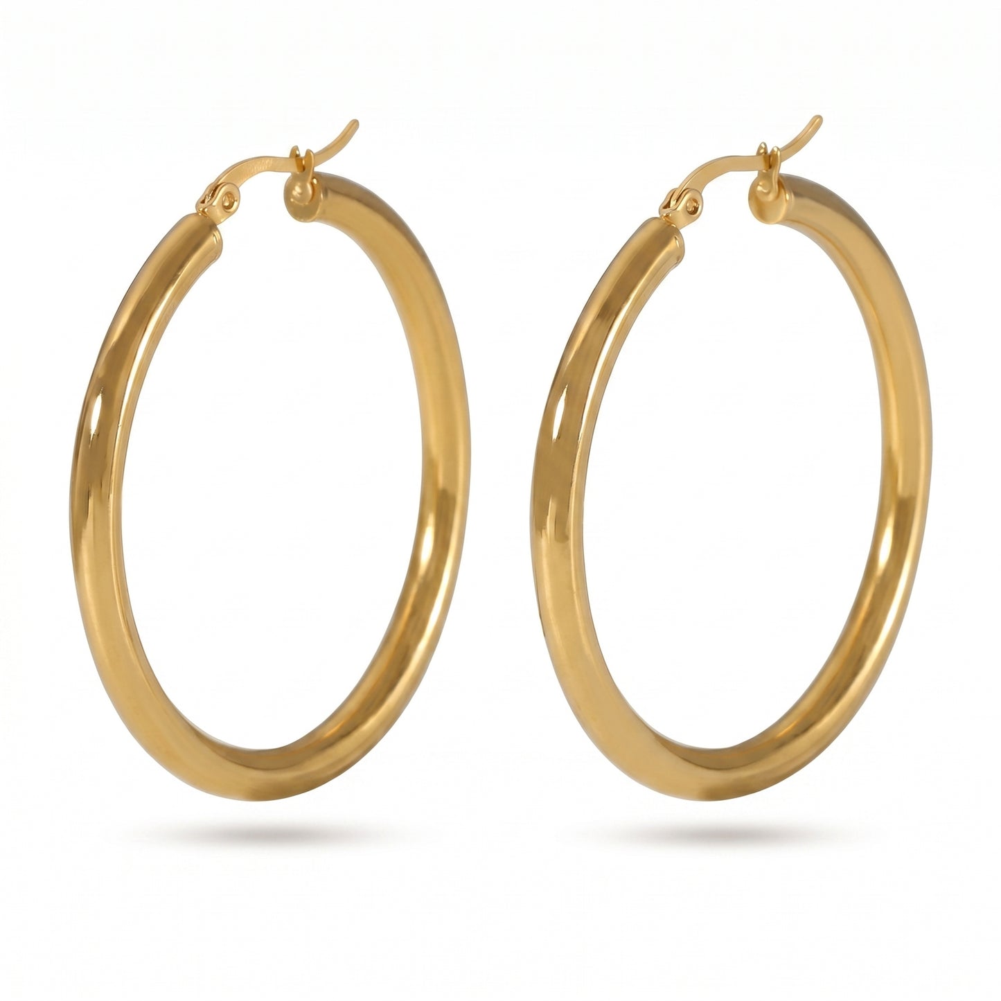 2mm Gold Tube Hoop (48.5mm)