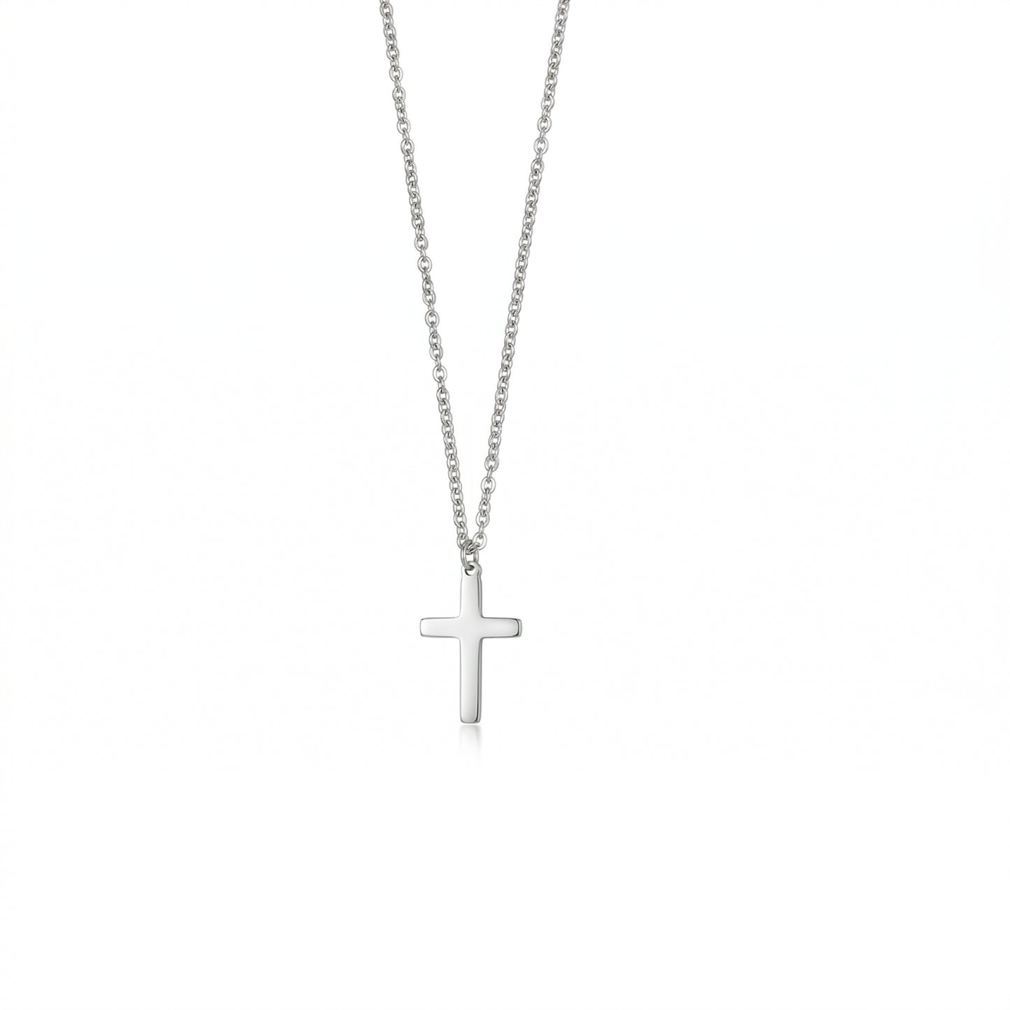 Silver Cross Pendant Necklace