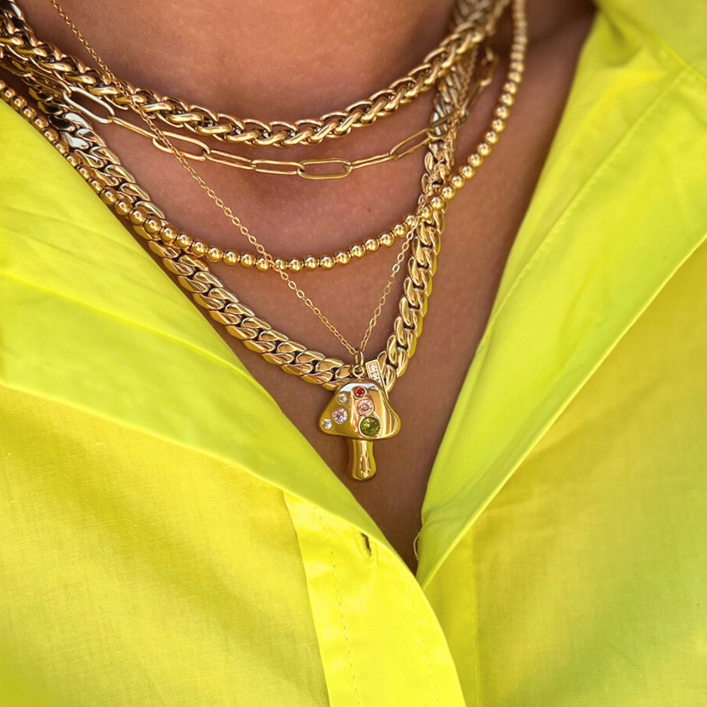 Mushroom Necklace