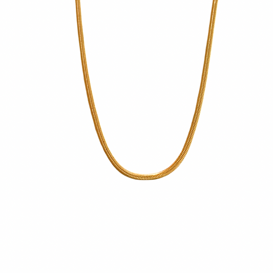 3mm gold herringbone chain - 20"