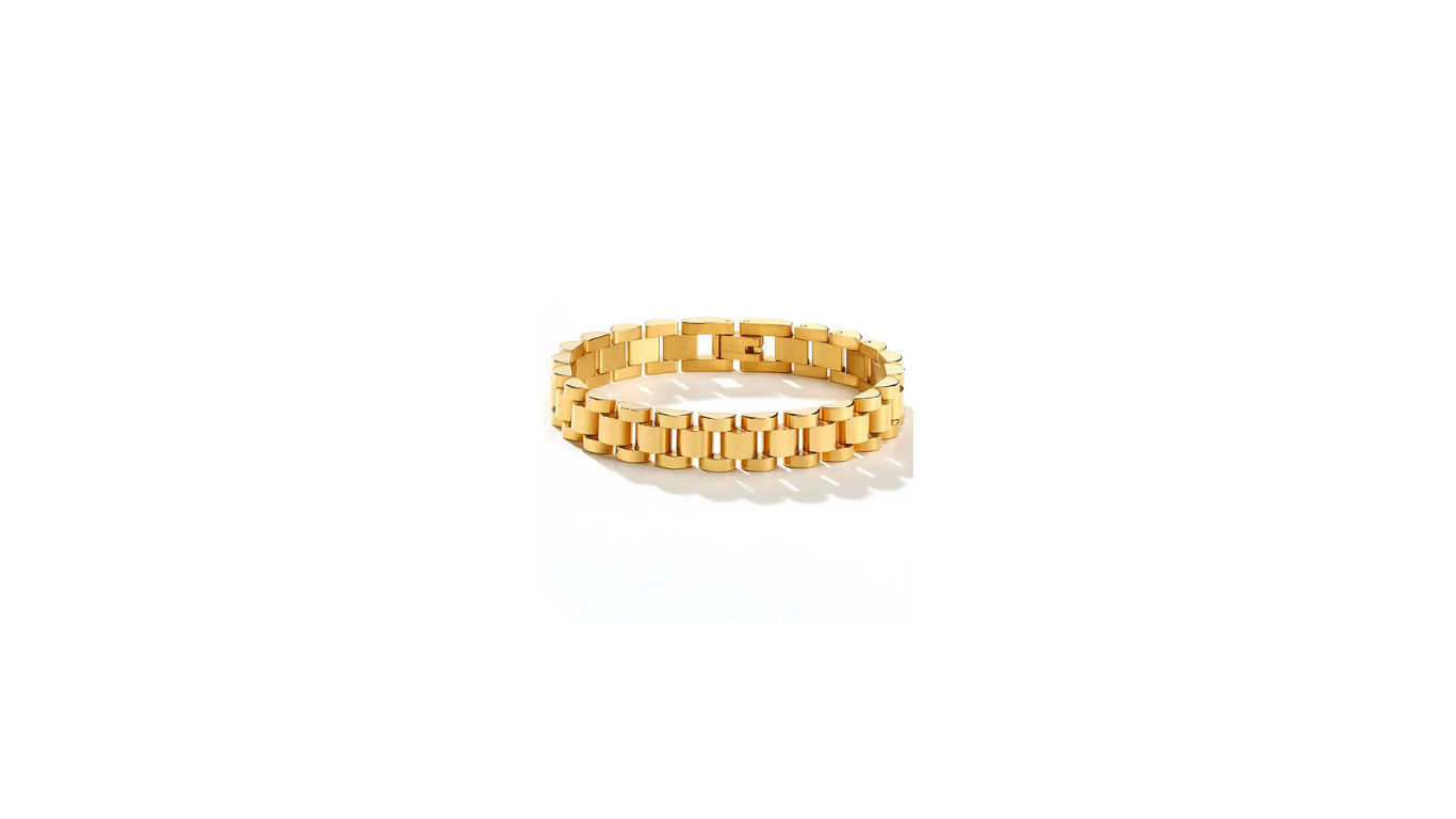 Gold 10mm 8" Watch Band