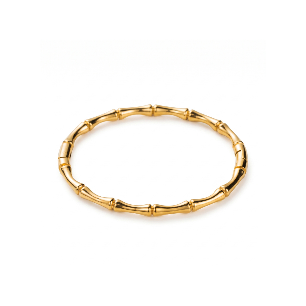 Gold Bamboo Joint Bangle