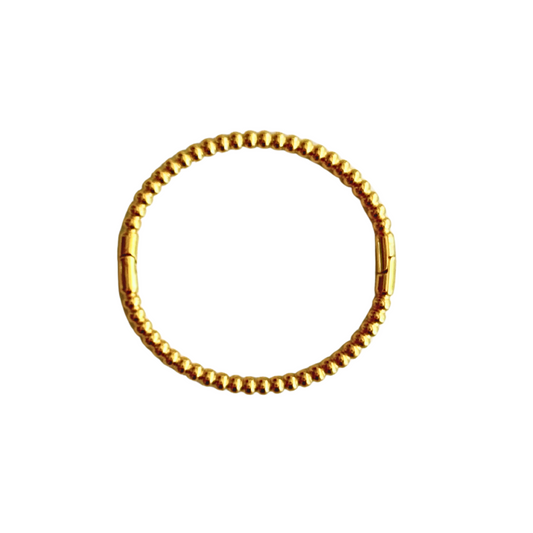Gold Bead Bangle