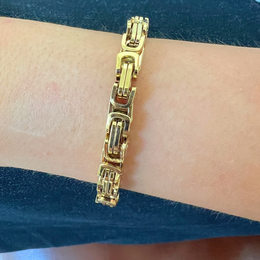 Gold Byzantine Chain Bracelet