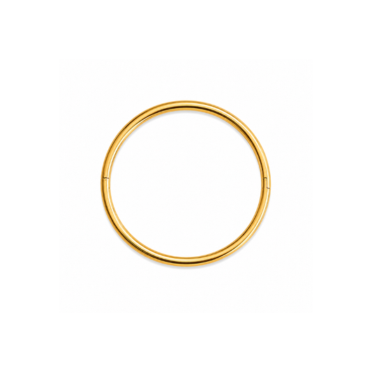 Gold Tube Bangle Bracelet