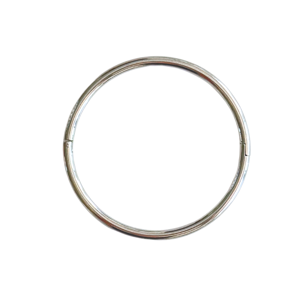Silver Tube Bangle Bracelet