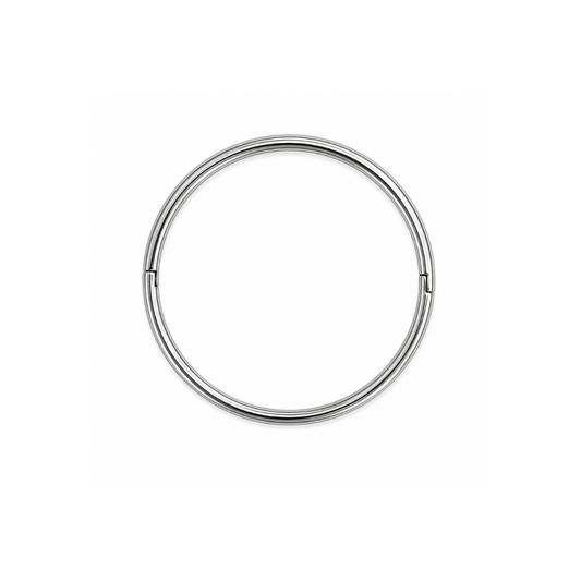 Silver Tube Bangle Bracelet