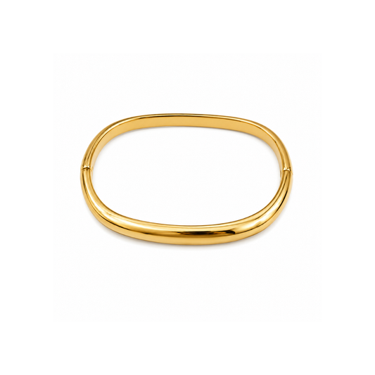 Gold Square Bangle