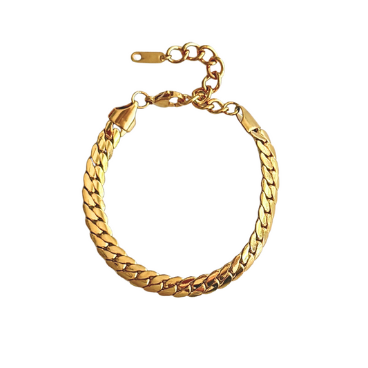 Gold Cuban Link Bracelet