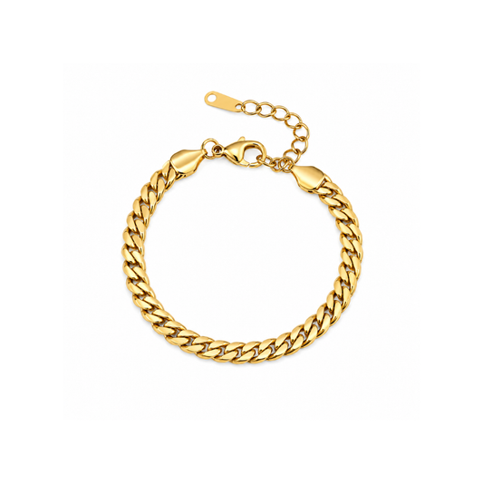 Gold Cuban Link Bracelet