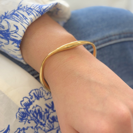 Gold Wave Cuff