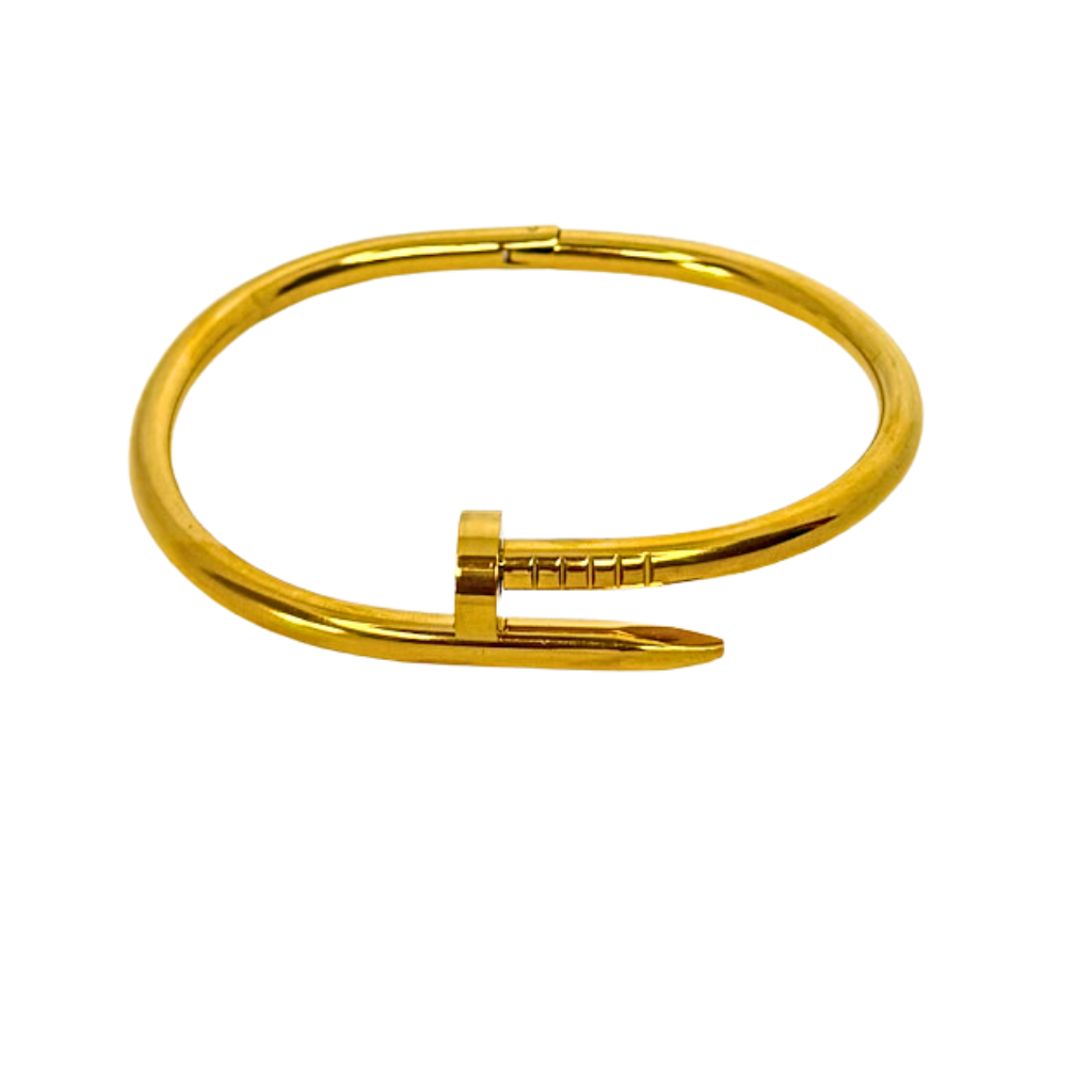 Gold Nail Bangle