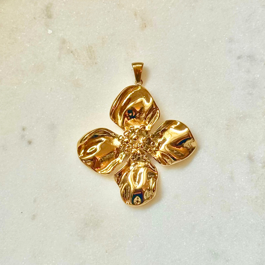 Gold Flower Charm