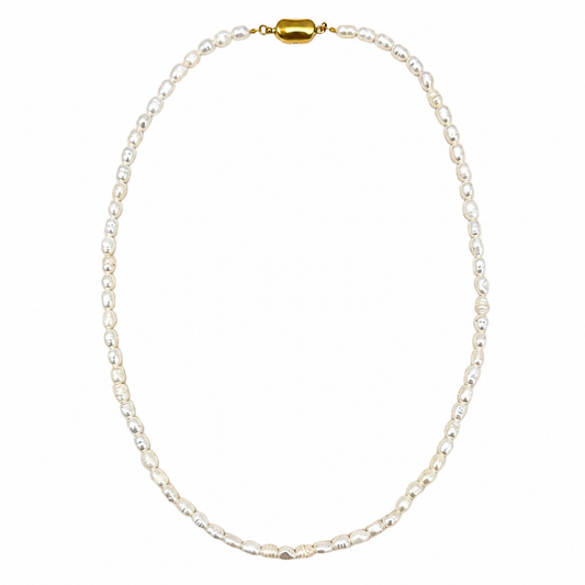Freshwater Pearl Strand Necklace with 18kt Gold Vermeil Clasp