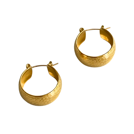 Wide Snakeskin Hoop