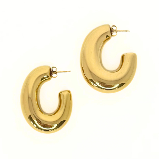 Gold Puff C-Hoop