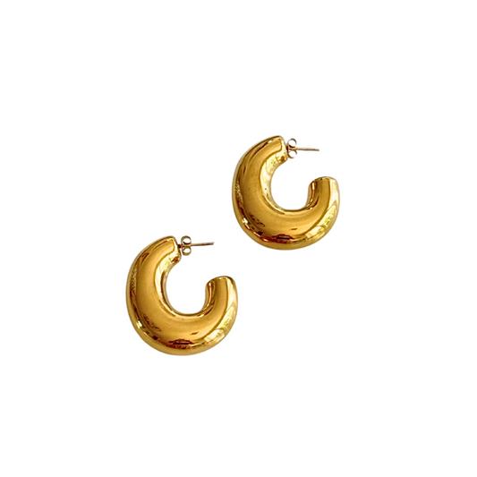 Gold Puff C-Hoop